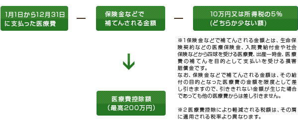 医療費控除額の計算方法